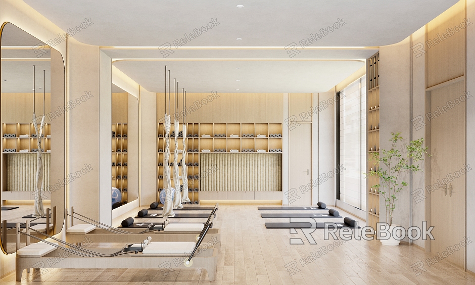 Modern Yoga Room model