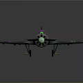 Futuristic Cosmic Spaceship With Glowing Green Purple Elements And Mechanical Details