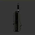 Tactical Black Assault Rifle With Scope And Magazine For Military Combat Use