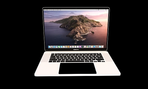 Modern Apple Laptop 3d model