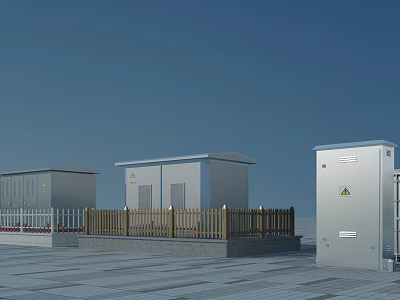 Modern distribution box distribution room 3d model