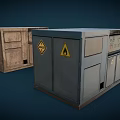 Industrial Equipment With Control Panel Metal Structure And Mechanical Parts