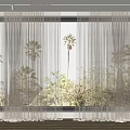Curtain Window Screen 3d model