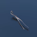 Silver Hairpin Daily Life Product With Blue Background And Simple Design