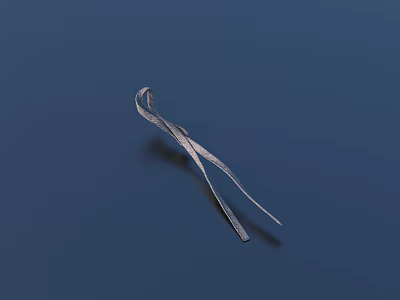 Silver Hairpin Daily Life Product With Blue Background And Simple Design 3d model