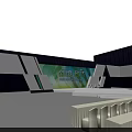 Hotel Banquet Hall Interior With Stage Seats Large Screens And Lighting Design