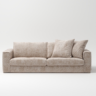 Modern double sofa 3d model