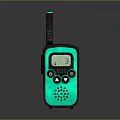 Green And Black Kids Doorbell With Digital Display Screen Buttons And Antenna