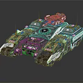 Advanced Military Tank With Modern Armored Design Turret And Track Equipment