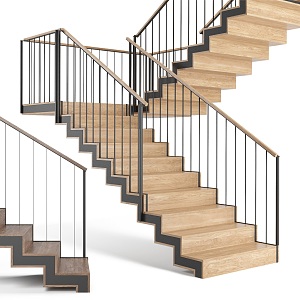 Handrail Stairs 3d model