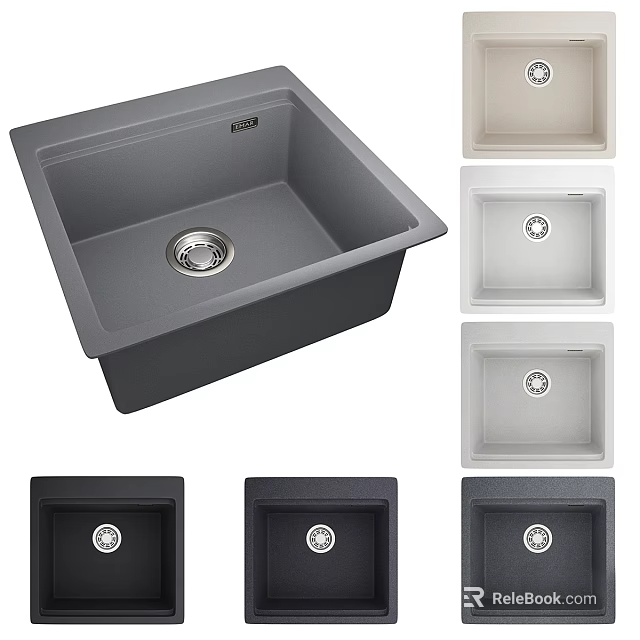 Various Colors and Modern Styles of Kitchen Sink for Home Kitchen Use 3d model 