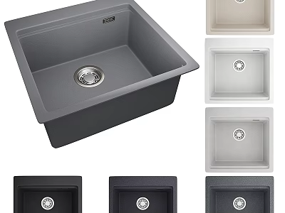 Various Colors and Modern Styles of Kitchen Sink for Home Kitchen Use 3d model