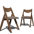 Wooden Dining Chairs With Crossed Legs And Upholstered Seats Modern Style