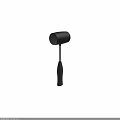 Professional Black Head Hammer Tool With Silver Metal Handle And Ergonomic Grip