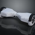 Sleek White Electric Hoverboard With Black Wheels Modern Design And Smooth Ride