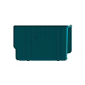Blue Durable Plastic Storage Basket Featuring Ventilated Design for Home Organization
