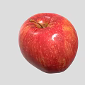 red apple cartoon apple 3d model