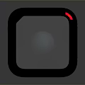 Black Cube Shaped Mini PC With White Panel And Red Indicator Light