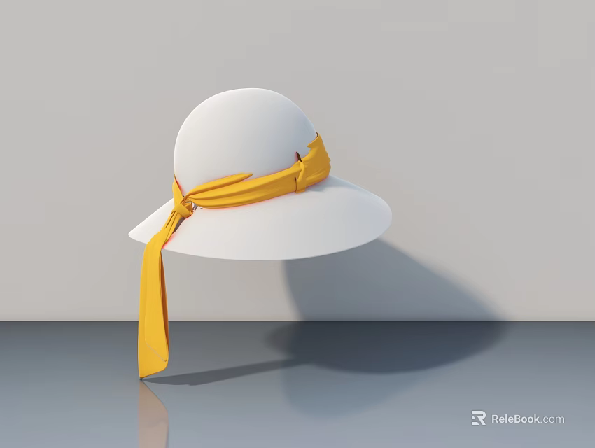 Modern Swing Door With White Surface And Simple Design For Home Interior 3d model