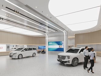 Hyundai Auto Showroom Car 4s Shop 3d model