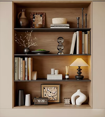 Quiet ancient ornaments combination 3d model