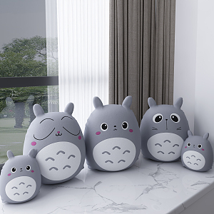 Modern Doll Totoro Doll 3d model