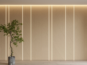 Modern wall panel wood veneer wall panel wall panel 3d model