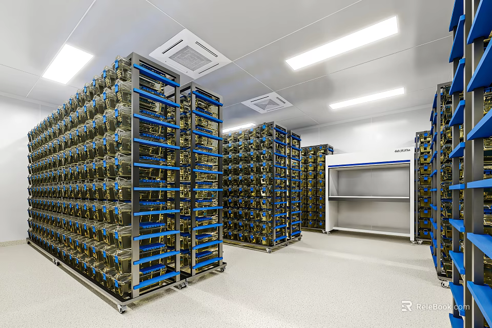 Hospital Outpatient Clinic With Organized Storage And Bright Interiors 3d model 