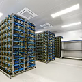 Hospital Outpatient Clinic With Organized Storage And Bright Interiors