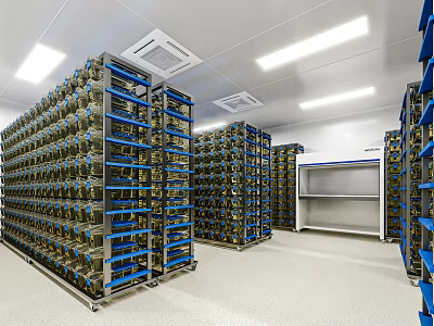 Hospital Outpatient Clinic With Organized Storage And Bright Interiors 3d model