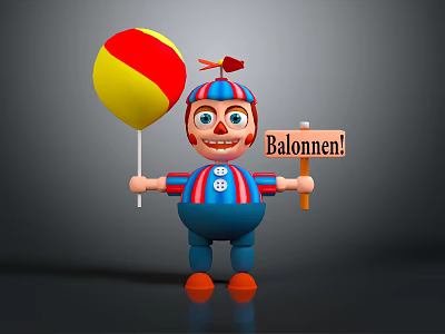 Modern game character puppet puppet man puppet puppet man 3d model