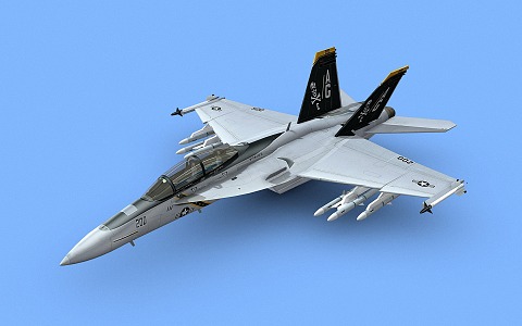 Fighter Super Hornet FA18ef Jet Fighter 3d model