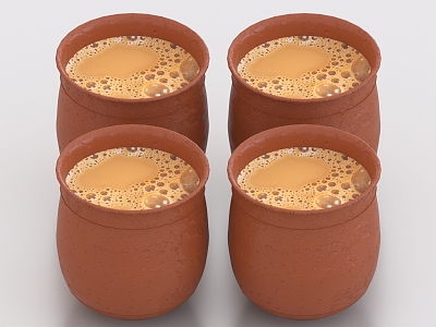 Pottery Pottery Pot Tea Cup Soup Medicine Coffee Chinese Medicine Tea Boils Medicine Pot 3d model