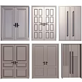 Various Stylish Double Door Designs With Panel Patterns And Modern Handles For Home