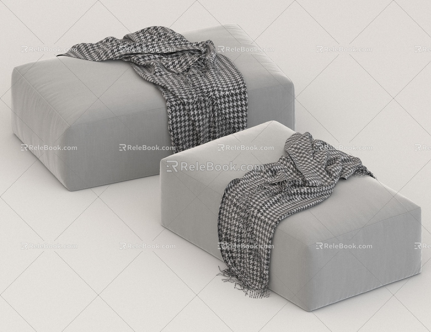 stool sofa stool 3d model