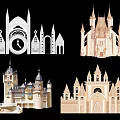 Decorative Castle Shaped Hangings With Intricate Patterns And Various Styles For Home Decor