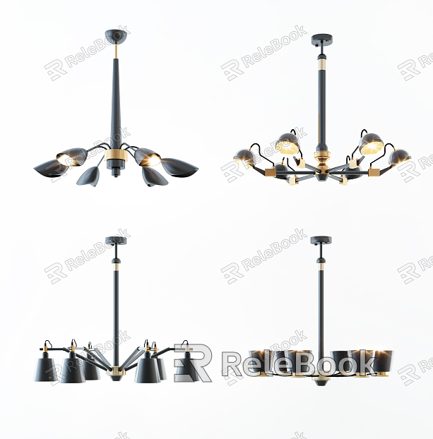 Modern chandelier fashion simple metal crystal chandelier combination model