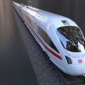 High-speed rail EMU train intercity train 3d model