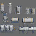 Industrial Equipment Including Storage Tanks Water Towers Pressure Vessels And Frames