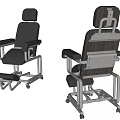 Ergonomic Office Chair With Metal Frame Black Seat Adjustable Backrest And Footrest