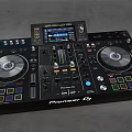 Pioneer DJ Professional Audio Mixer With Dual Turntables Control Buttons And Display Screen
