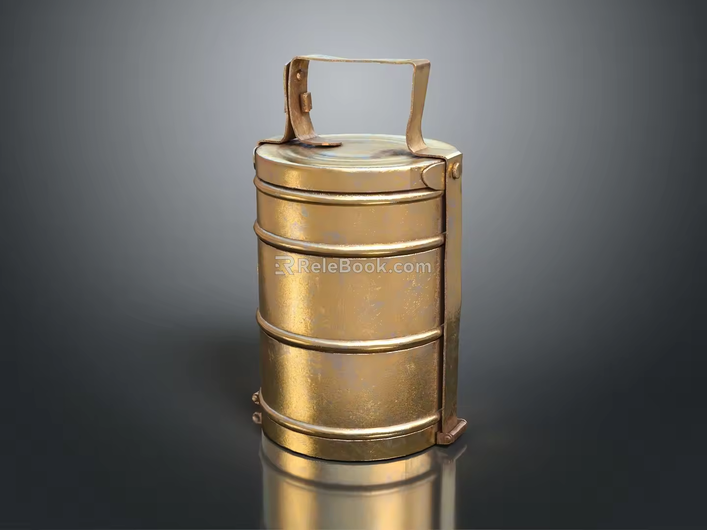 Modern Lunch Box Lunch Box Iron Lunch Box Multi-Layer Lunch Box 3d model