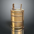Modern Lunch Box Lunch Box Iron Lunch Box Multi-Layer Lunch Box 3d model