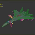 Blue Fighter Jet Featuring Transparent Cockpit Yellow Boarding Ladder Weapons Under Wings And Gray Background