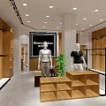 Binney Botton Fashion Clothing Store Front With Window Display And Mannequins