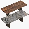 Elegant Dining Table Designs Featuring Wooden Marble Tops And Sturdy Metal Bases