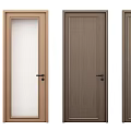 Modern Swing Doors With Various Styles Wooden And Glass Panel Design For Home