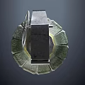 Tactical Hand Grenade With Metal Fuse Ring And Textured Military Casing
