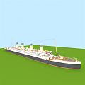 Modern cruise ship Titanic luxury cruise ship 3d model