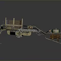 Crossbow Crossbow Crossbow Crossbow Mechanical Crossbow Shift Bow and Arrow Shoot Far Equipment Weapons High-tech Crossbow 3d model
